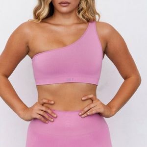 Set active one shoulder top